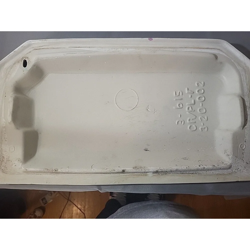 Vintage Crane Toilet Tank Lid - 3-615 CR/PL-T 3-20-002 - Biscuit Color -...